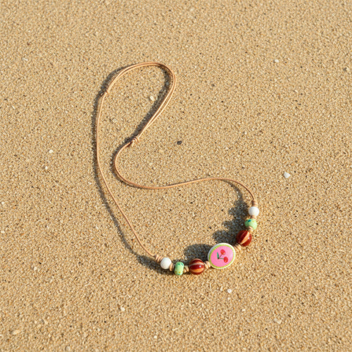 Cherries Ceramic Necklace