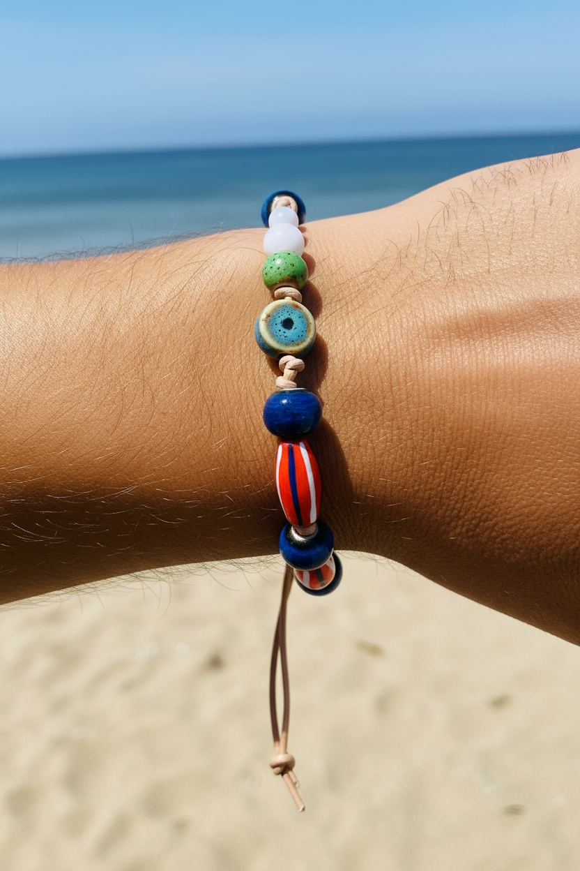 Stripe Beaded Bracelet