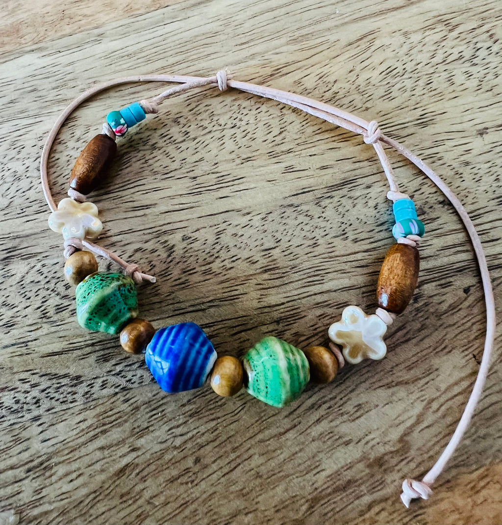 Shoreline Ceramic Beaded Bracelet