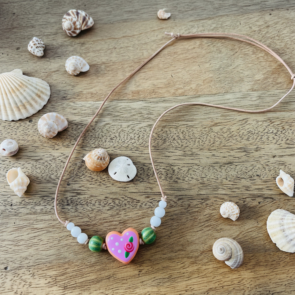 Sweetheart Beaded Necklace