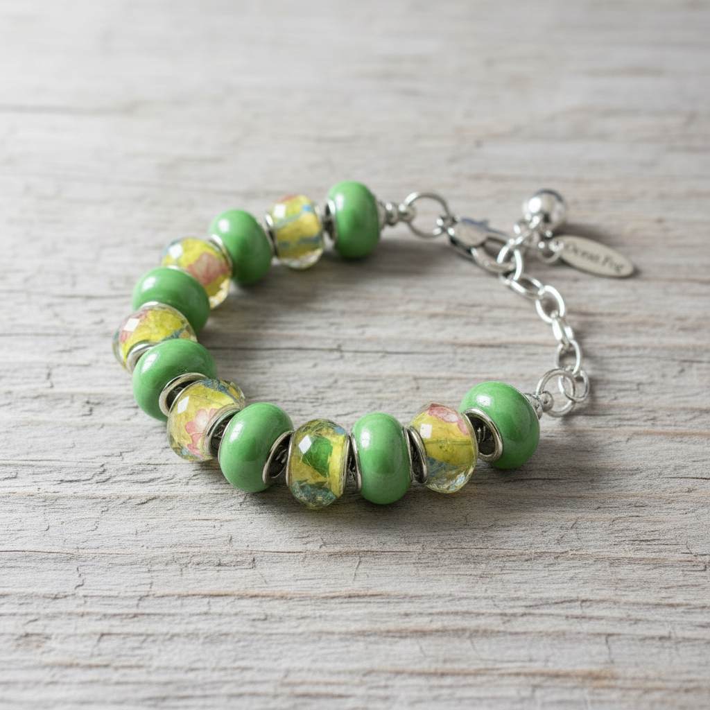 Adjustable Beaded Snake Chain Bracelet