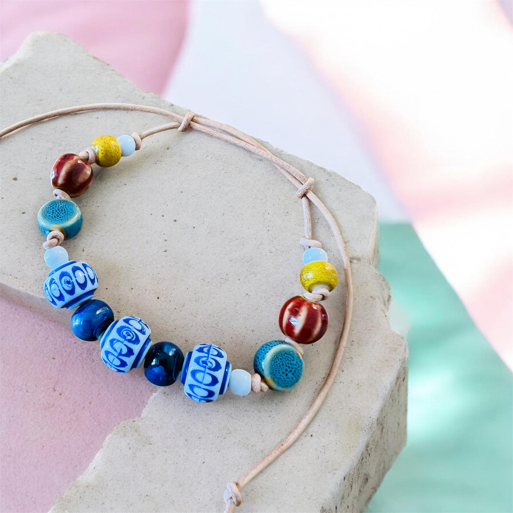 Hellenic Ceramic Beaded Bracelet
