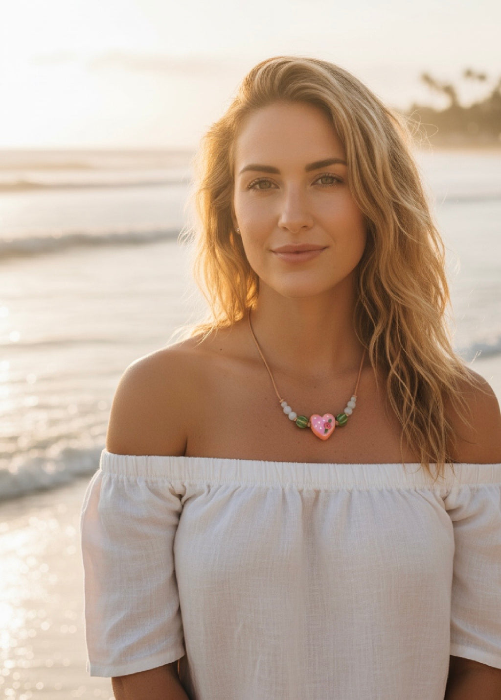 Sweetheart Beaded Necklace