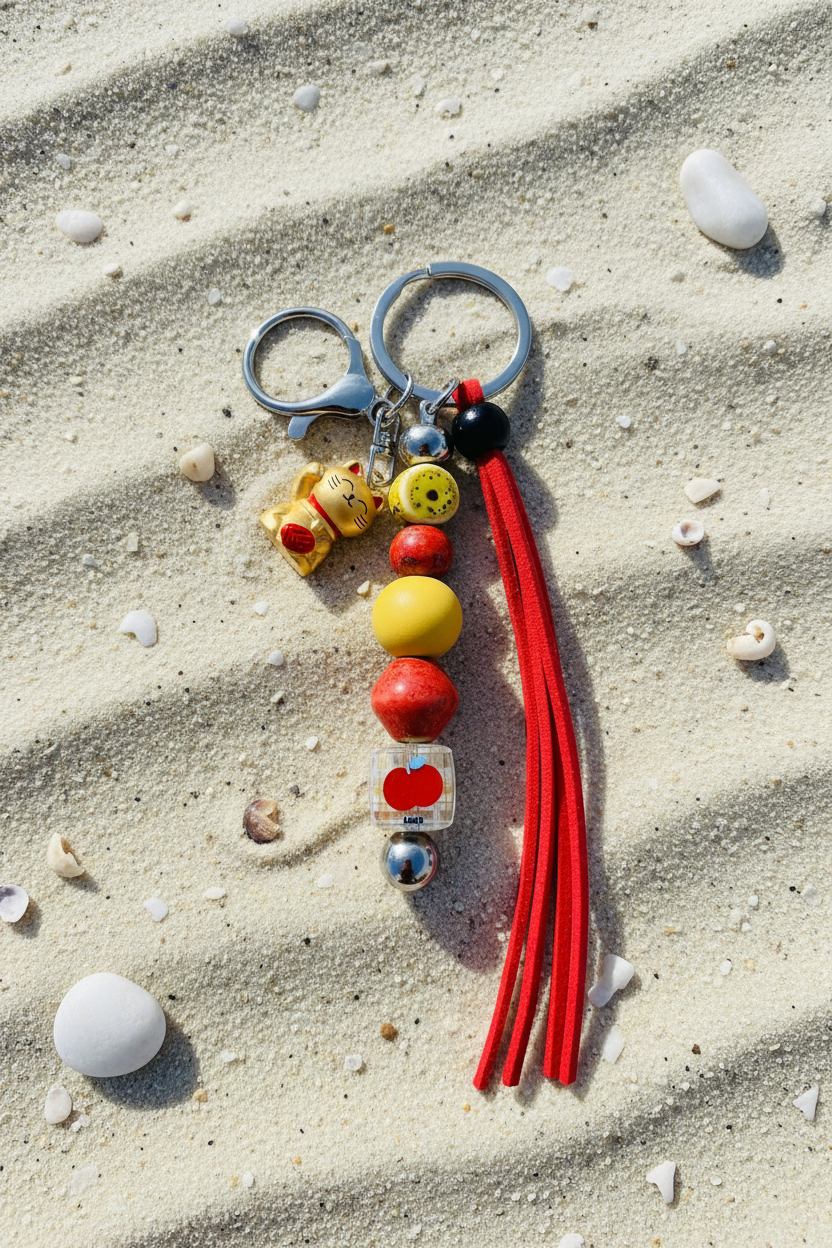 Maneki-neko Cat Keychain/Bag Accessory