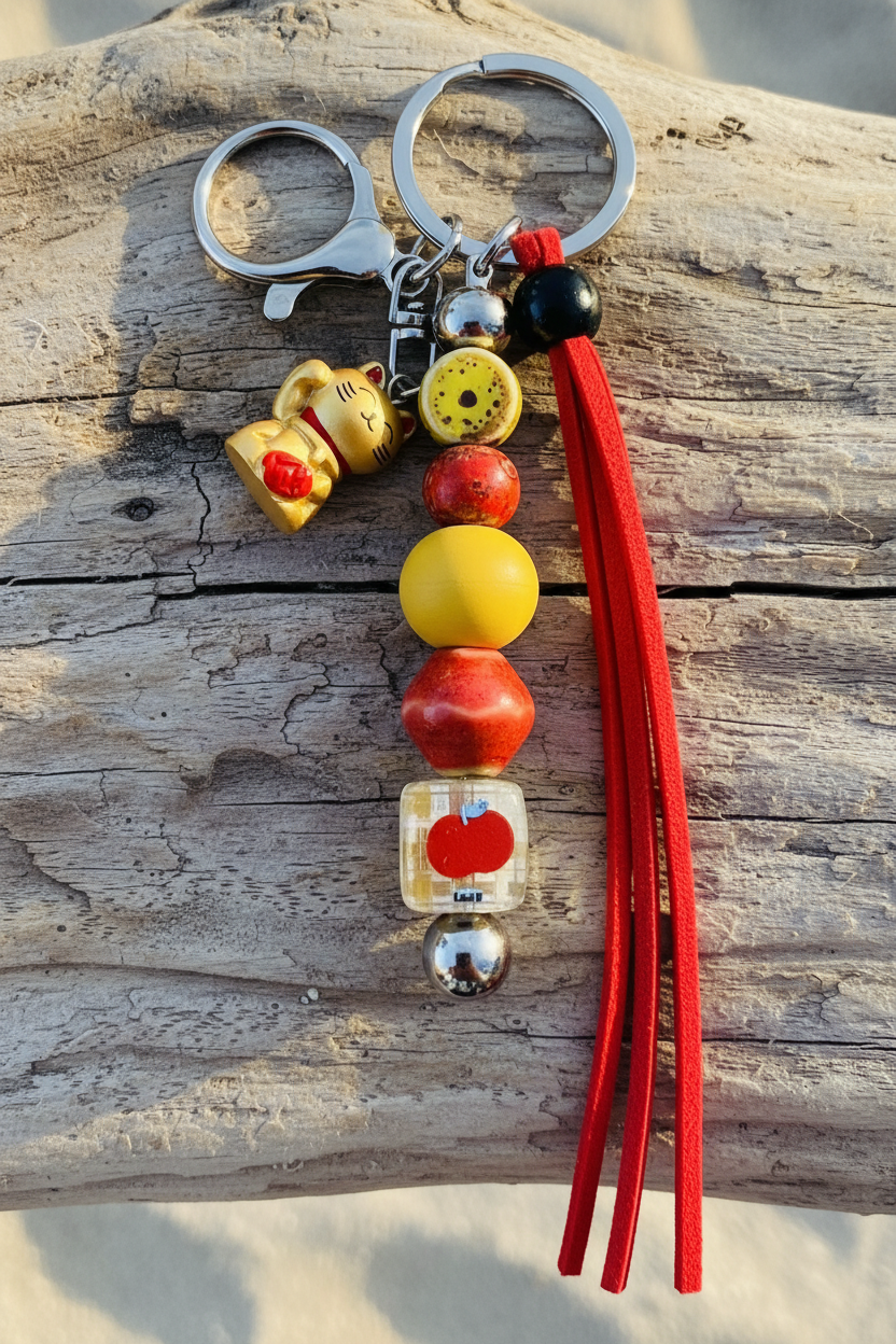 Maneki-neko Cat Keychain/Bag Accessory