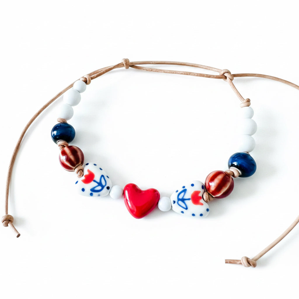 True Heart Ceramic Beaded Bracelet