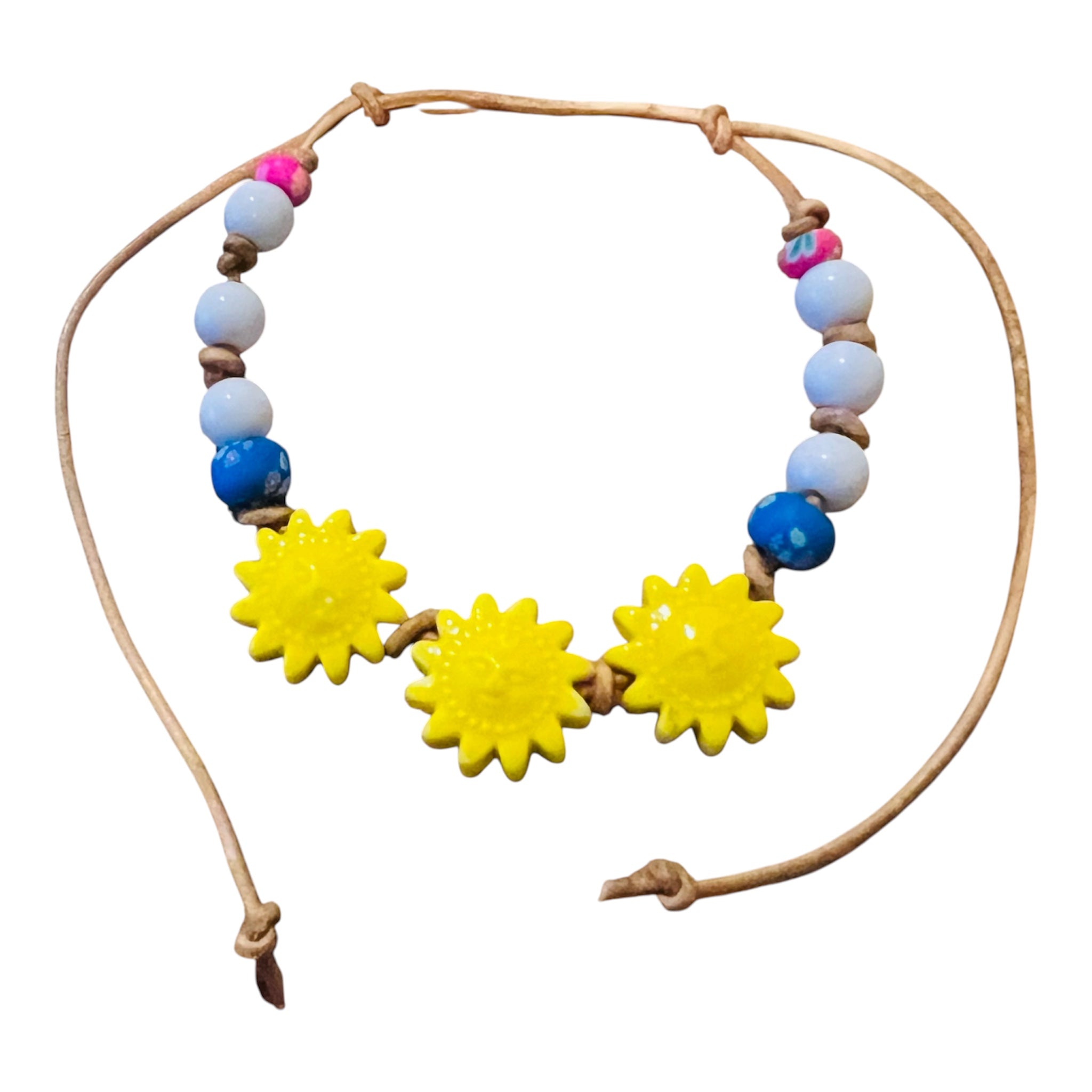 Sunburn Ceramic Beaded Bracelet